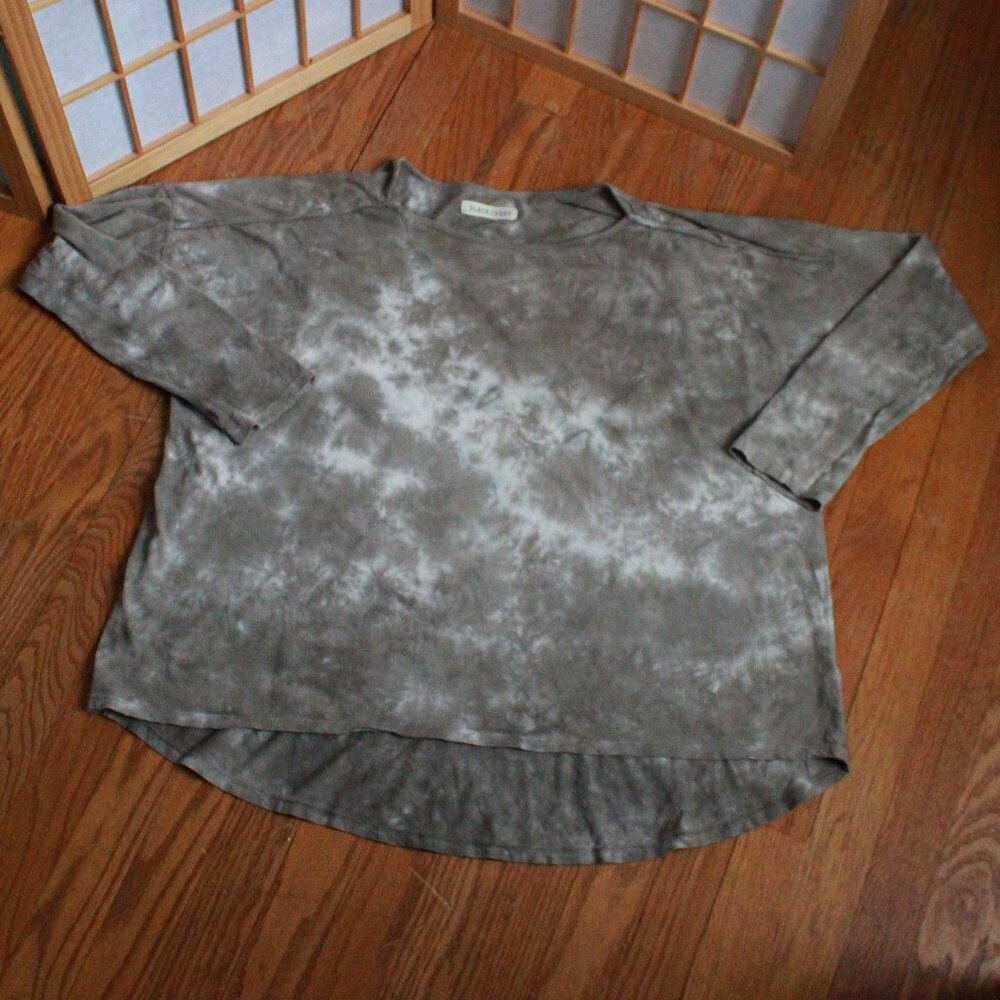 Black Crane Tie Dye Tee